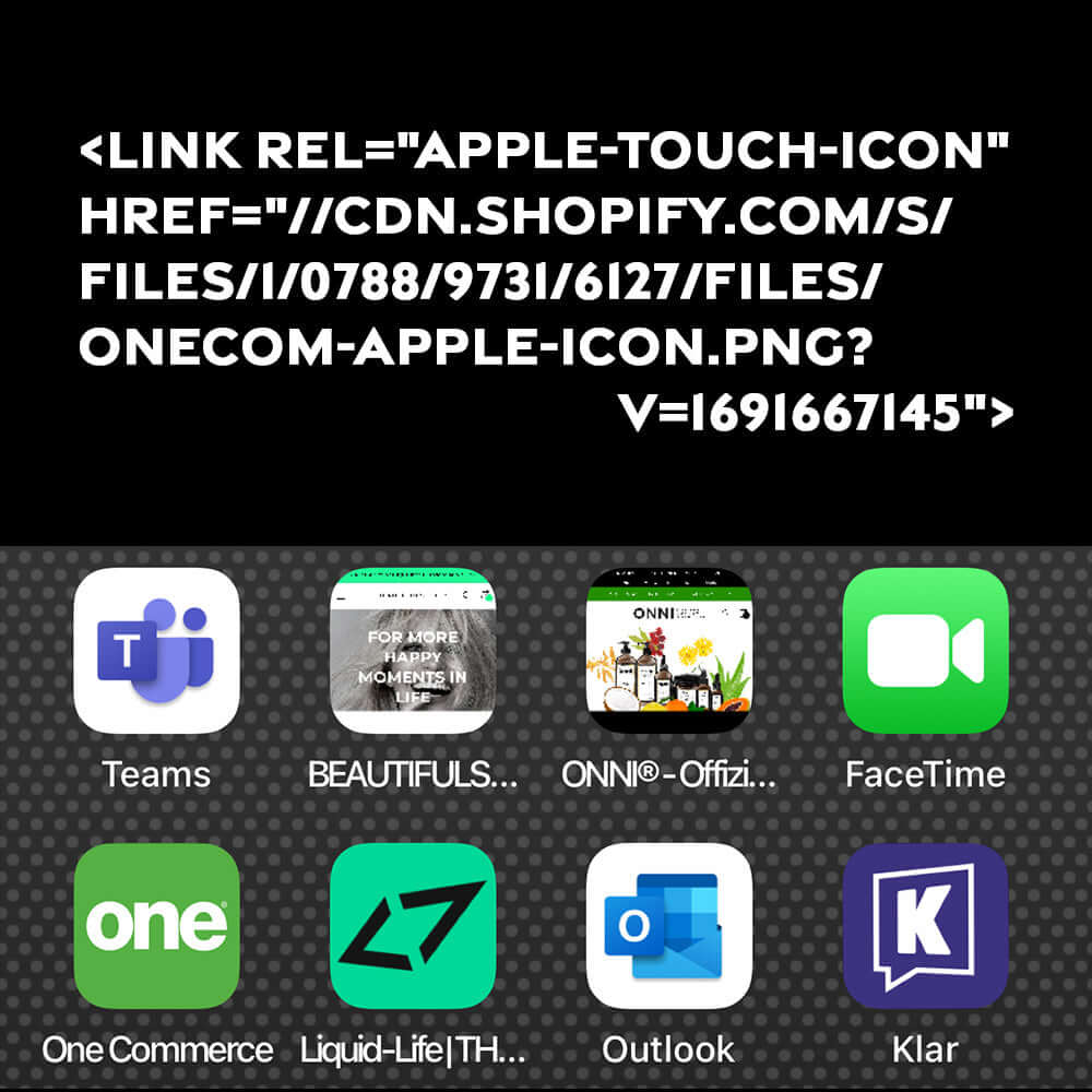Wie kann ich in Shopify ein Apple Touch Icon integrieren?