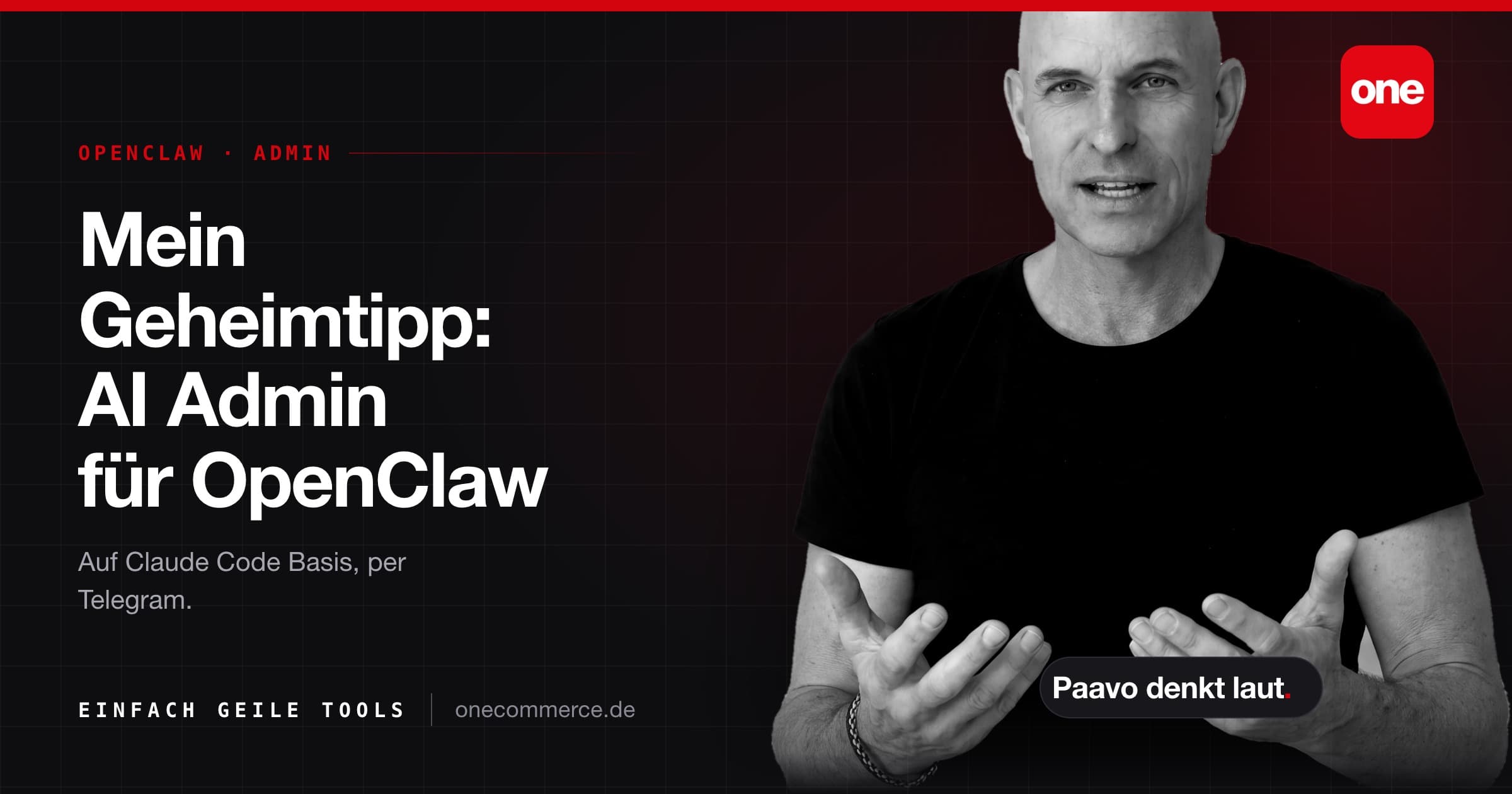 Unser absoluter Geheimtipp: ein AI Admin für OpenClaw auf Claude Code Basis Visual