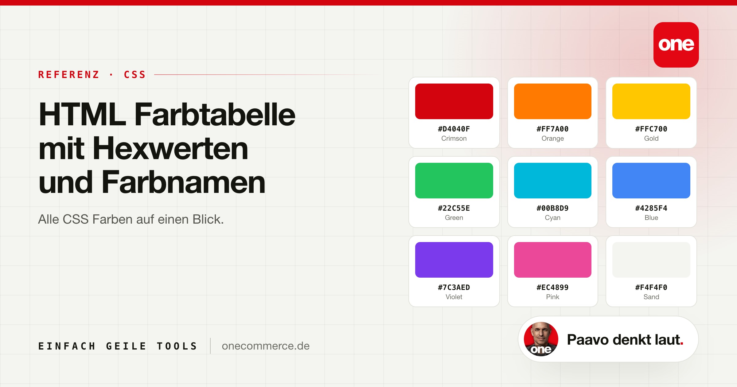 Sharing Bild zum Beitrag HEXWERT / HTML Farbtabelle