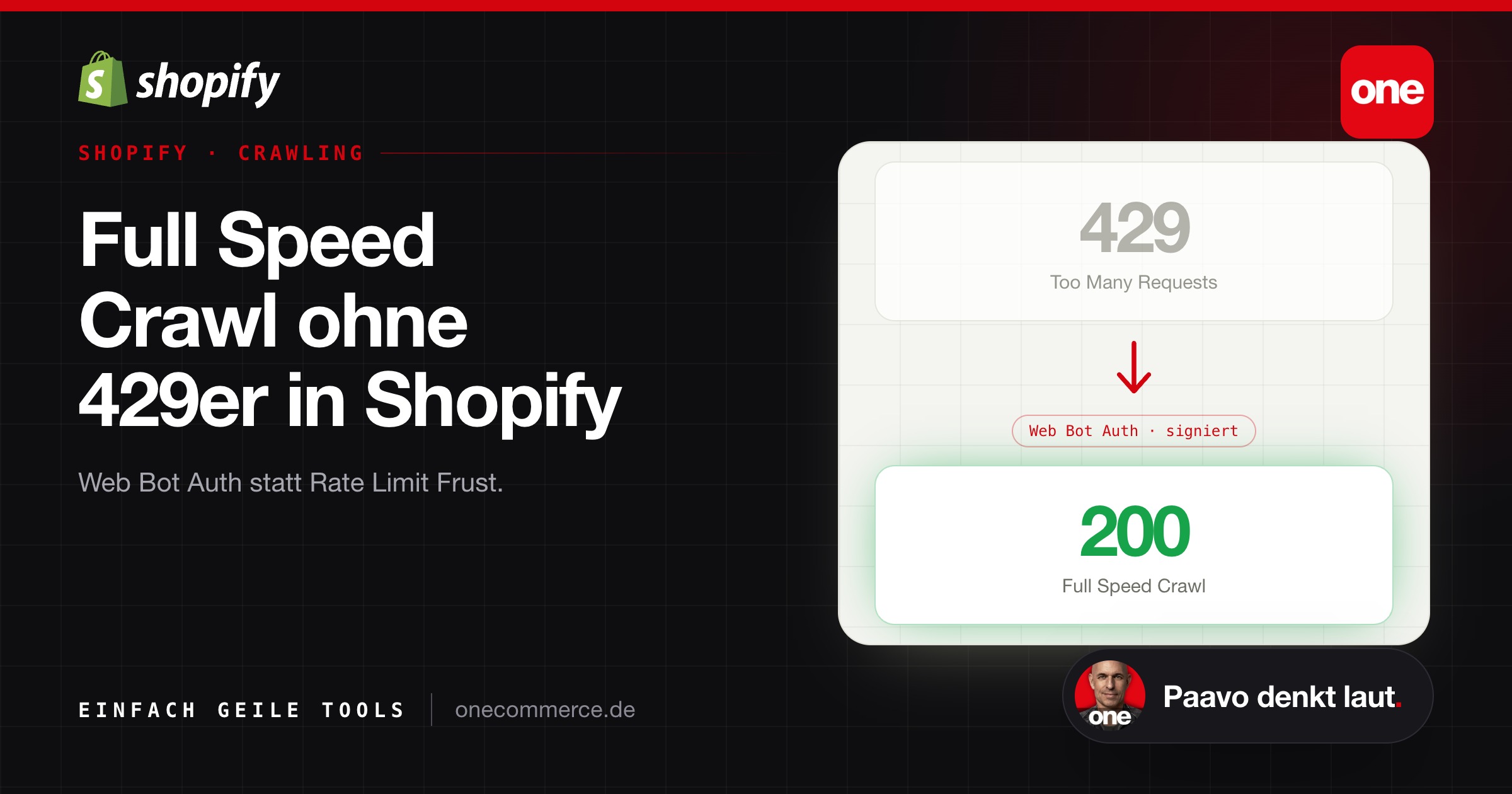 Sharing Bild zum Beitrag Full Speed Crawl ohne 429er in Shopify